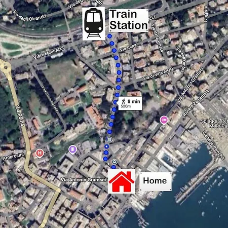 50M Dal Mare - Centro Di Anzio - 6 Ospiti